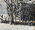 Load image into Gallery viewer, Vintage Art Original Winterscape Oil Painting From Sweden
