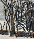 Load image into Gallery viewer, Vintage Art Original Winterscape Oil Painting From Sweden