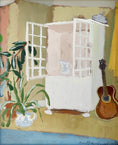 Load image into Gallery viewer, Vintage Art Mid Century Interior Scene From Sweden 1979