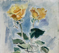 Load image into Gallery viewer, Original Still Life Floral Oil Painting Vintage Mid Century Sweden