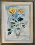 Load image into Gallery viewer, Original Still Life Floral Oil Painting Vintage Mid Century Sweden