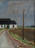 Load image into Gallery viewer, Mid Century Vintage Original Landscape Oil Painting from Sweden