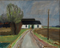Load image into Gallery viewer, Mid Century Vintage Original Landscape Oil Painting from Sweden