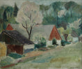 Load image into Gallery viewer, Mid Century Original Vintage Landscape Oil Painting from Sweden