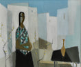 Load image into Gallery viewer, Original Vintage Figurative Oil Painting From Sweden by F Lundqvist