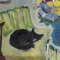 Load image into Gallery viewer, Vintage Art Room Original interior Oil Painting Sweden 1947