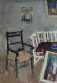 Load image into Gallery viewer, Vintage Art Room Original interior Oil Painting Sweden 1943