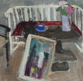 Load image into Gallery viewer, Vintage Art Room Original interior Oil Painting Sweden 1943