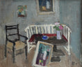 Load image into Gallery viewer, Vintage Art Room Original interior Oil Painting Sweden 1943