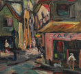 Load image into Gallery viewer, Mid Century Vintage Original Parisian Cityscape Oil Painting