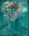 Load image into Gallery viewer, Mid Century Original Floral Still Life Oil Painting from Sweden