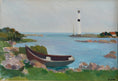 Load image into Gallery viewer, Vintage Art Room Coastal Painting from Sweden
