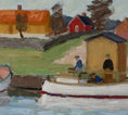 Load image into Gallery viewer, Mid Century Vintage Art Original Oil Painting From Sweden By E Hermansson