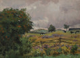 Load image into Gallery viewer, Mid Century Landscape Oil Painting 1947