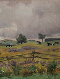 Load image into Gallery viewer, Mid Century Landscape Oil Painting 1947
