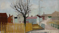 Load image into Gallery viewer, Vintage Mid Century Village Oil Painting from Sweden 1961