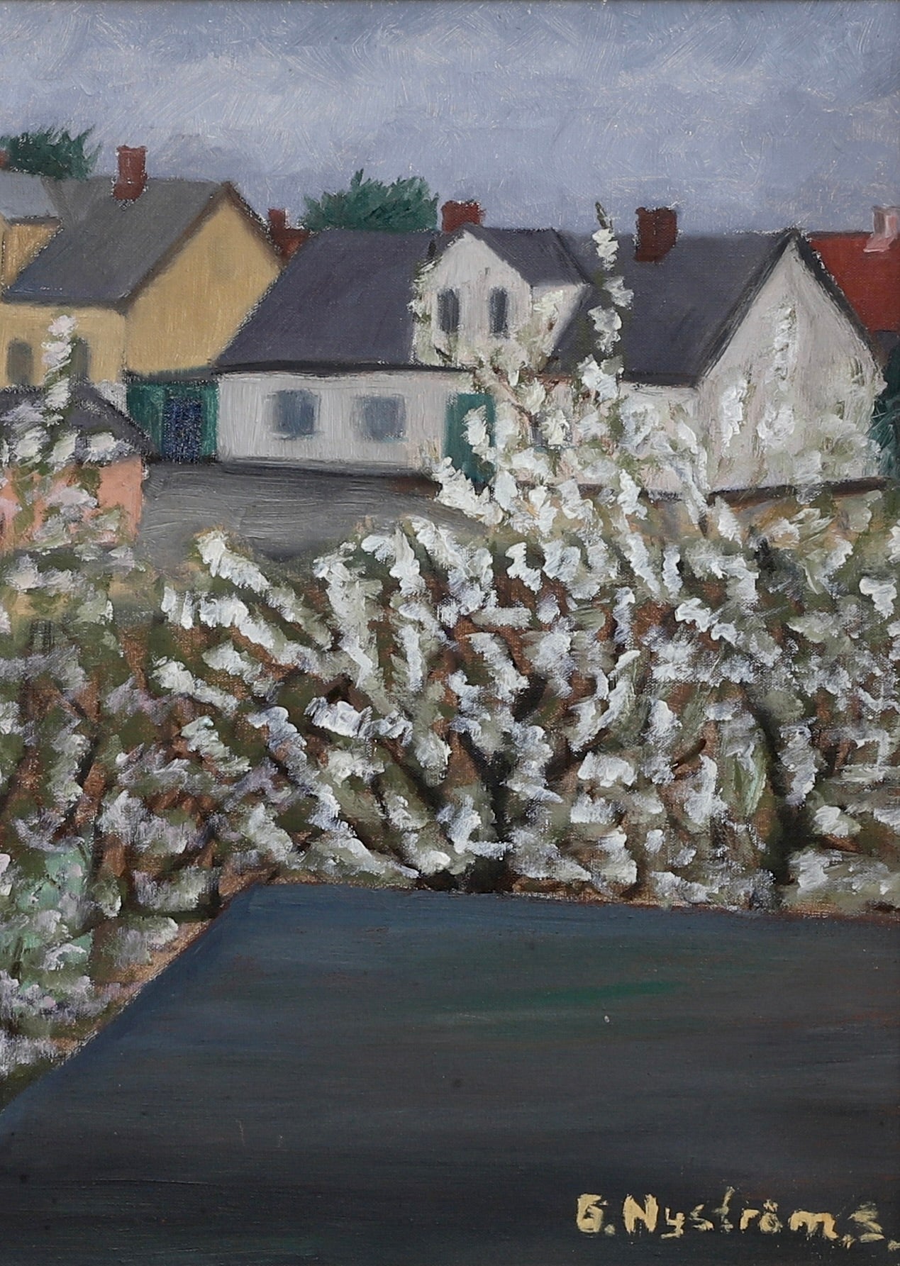 Striking Vintage Landscape Oil Painting From Sweden