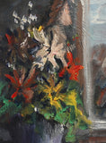 Load image into Gallery viewer, Vintage Art Room Original Floral Oil Painting From Sweden