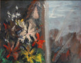 Load image into Gallery viewer, Vintage Art Room Original Floral Oil Painting From Sweden