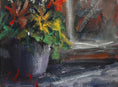 Load image into Gallery viewer, Vintage Art Room Original Floral Oil Painting From Sweden