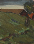 Load image into Gallery viewer, Mid Century Original Vintage Landscape Oil Painting from Sweden