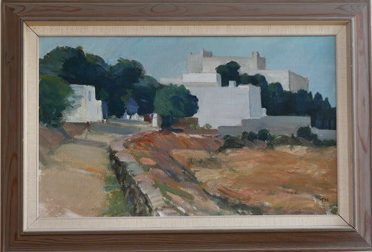 Vintage Oil Painting by T Nilsson from Sweden