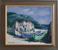Load image into Gallery viewer, Mid Century Vintage Art Original Oil Painting From Sweden By T Rhodin