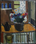 Load image into Gallery viewer, Vintage Art Room Original interior Oil Painting Sweden 1950