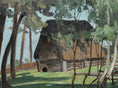 Load image into Gallery viewer, Original Vintage Farmhouse Oil Painting Sweden