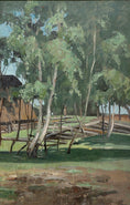 Load image into Gallery viewer, Original Vintage Farmhouse Oil Painting Sweden