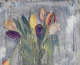 Load image into Gallery viewer, Mid Century Original Still Life Oil Painting of Tulips From Sweden