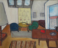 Load image into Gallery viewer, Vintage Mid Century Interior Oil Painting From Sweden
