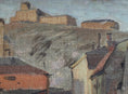 Load image into Gallery viewer, Mid Century Original Vintage Stockholm Cityscape Oil Painting from Sweden