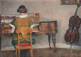 Load image into Gallery viewer, Vintage Art Room Original interior Oil Painting Sweden