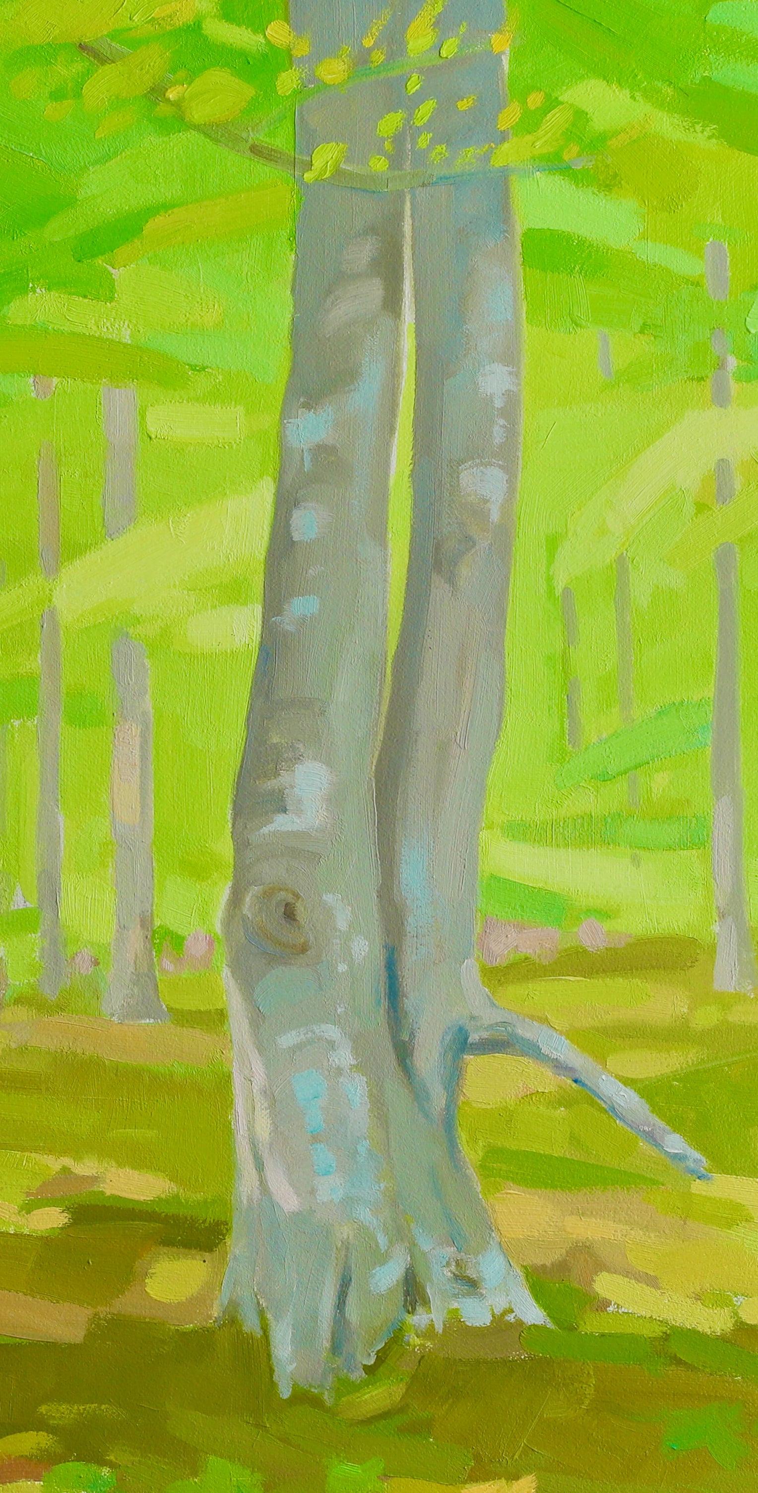 Mid Century Original Landscape Oil Painting from Sweden By E Persson