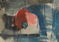 Load image into Gallery viewer, Large Mid Century Abstract Oil Painting from Sweden 1967