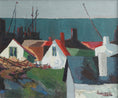 Load image into Gallery viewer, Mid Century Original Vintage Coastal Oil Painting from Sweden