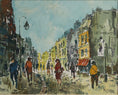 Load image into Gallery viewer, Mid Century Original Parisian Cityscape Oil Painting