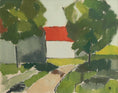 Load image into Gallery viewer, Vintage Mid Century Original Farmhouse Oil Painting from Sweden