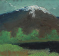Load image into Gallery viewer, Vintage Mid Century Original Oil Painting of Snow Capped Mountain Peaks from Sweden