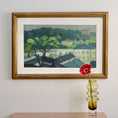 Load image into Gallery viewer, Vintage Mid century Original Cityscape Oil Painting from Sweden