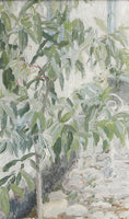 Load image into Gallery viewer, Vintage Mid Century Original Oil Painting "The Peach Tree" 1965