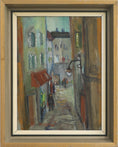 Load image into Gallery viewer, Vintage Art Room European Original street Scene Oil Painting