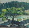 Load image into Gallery viewer, Vintage Mid century Original Cityscape Oil Painting from Sweden