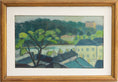 Load image into Gallery viewer, Vintage Mid century Original Cityscape Oil Painting from Sweden