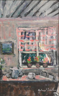 Load image into Gallery viewer, Vintage Mid Century Interior Oil Painting from Sweden
