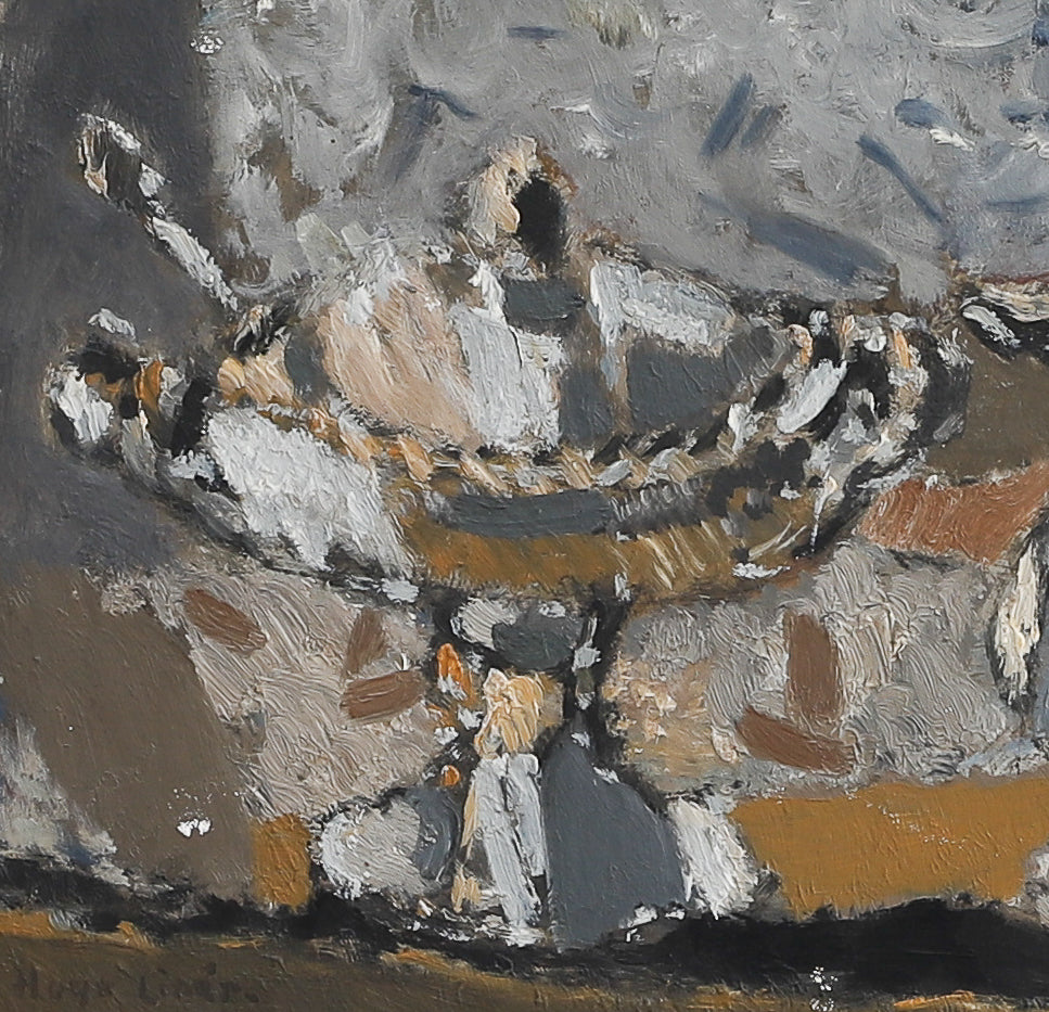 Mid Century Vintage Still Life Oil Painting