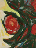 Load image into Gallery viewer, Mid Century Vintage Floral Oil Painting from Sweden