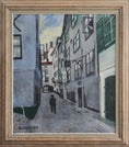 Load image into Gallery viewer, Vintage Art Original Cityscape Oil Painting from Sweden 1935