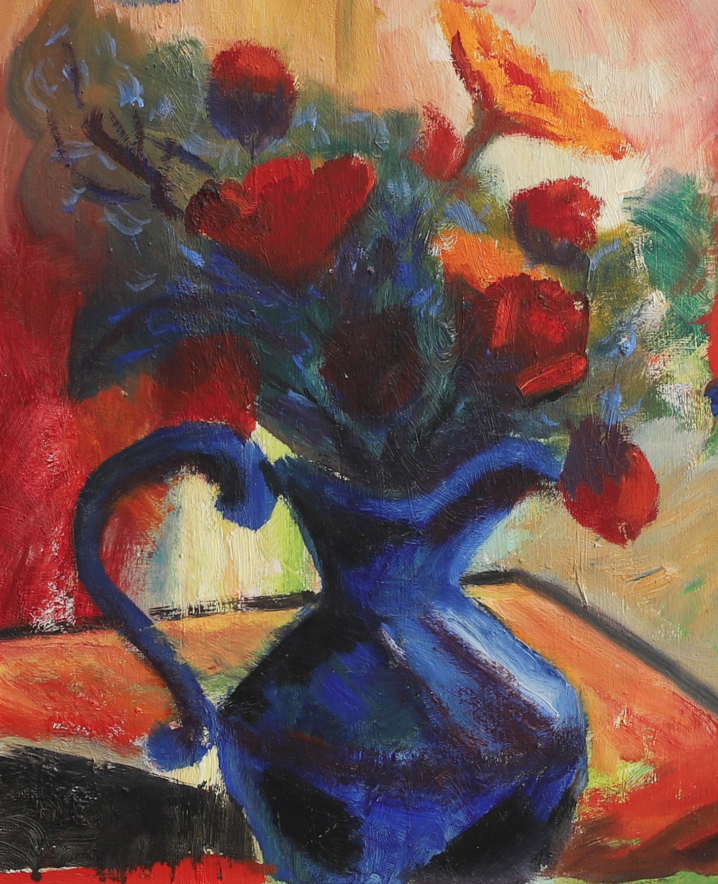 Vintage Mid Century Floral Still Life from Sweden